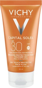 Vichy Capital Soleil Fluid Matifiant Cu Protecție Solară SPF30 Pentru Ten Mixt Până La Gras Tub 50ml