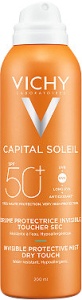 Vichy Idéal Soleil Brume Hidratant Invizibil SPF50 Piele Sensibilă Spray 200ml