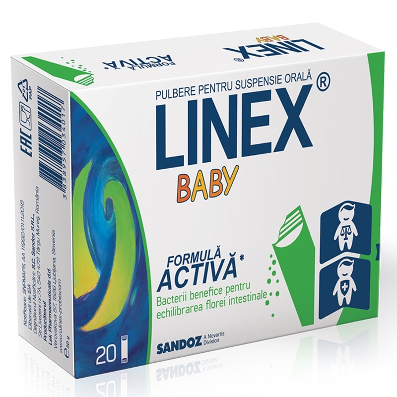 邦楽 BABYL LINEX BABY - PROBIOTICE PENTRU COPII, 20 PLICURI