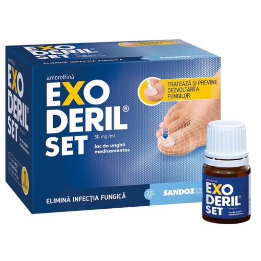 EXODERIL SET 50 MG/ML LAC DE UNGHII MEDICAMENTOS * 2.5 ML