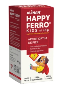 ALINAN HAPPY FERRO SIROP CU INDULCITORI * 100 ML