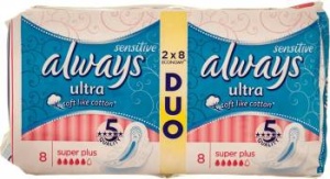 ALWAYS DUO PACK SENSITIVE ULTRA SUPER PLUS X16