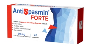 Antispasmin Forte, 80 mg, 20 comprimate, Biofarm