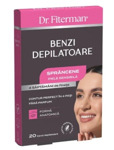 BENZI DEPILATOARE SPRANCENE PIELE SENSIBILA * 20 BENZI, DR. FITERMAN