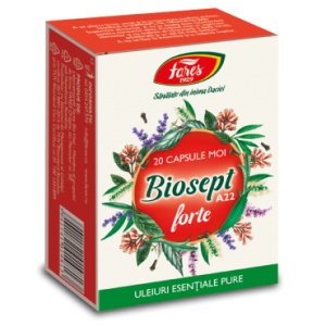 Biosept Forte A22, 20 capsule moi, Fares