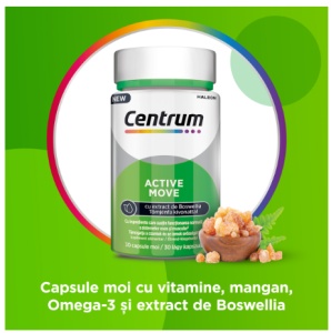 CENTRUM ACTIVE MOVE CU EXTRACT DE BOSWELIA * 30 CAPSULE MOI