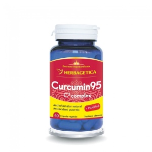 Curcumin 95 Piperine, C3 Complex, 60 capsule, Herbagetica
