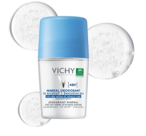 DEODORANT ROLL-ON MINERAL FARA SARURI DE ALUMINIU 48H*50ML, VICHY
