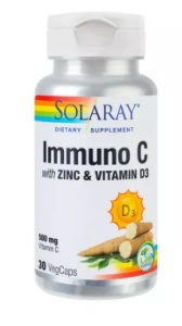 Immuno C cu Zinc si vitamina D3, 30 capsule, Secom