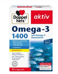 OMEGA 3 1400MG * 60 CAPSULE, DOPPELHERZ