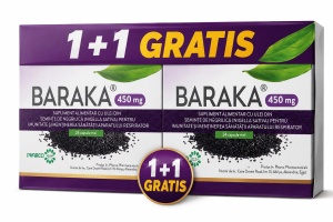 PACHET PROMO 1 + 1 GRATIS BARAKA 450 MG * 24 CAPSULE MOI
