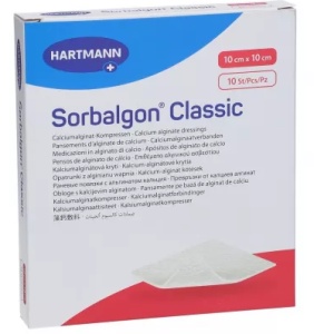 PANSAMENT SORBALGON 10CM/10CM * 10 BUC 999013