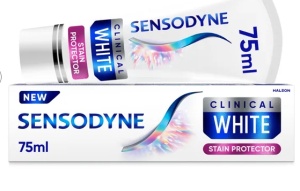 PASTA DE DINTI SENSODYNE CLINICAL WHITE STAIN PROTECT * 75 ML 6722