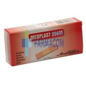 PLASTURI CU RIVANOL MEDPLAST 2*6 CM * 20 BUC 206