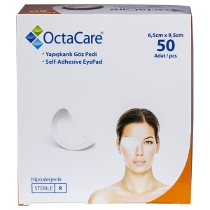 PLASTURI OCULARI STERILI ADULTI 6.5*9.5CM OCTA * 50 BUC 25609