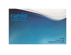 ROMLA 25MG/25MG * 5 TUBURI/5G CREMA