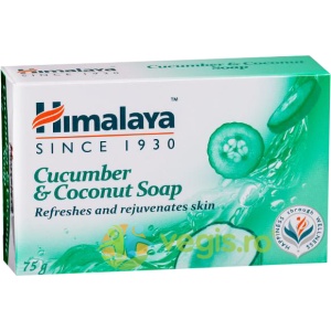 SAPUN SOLID RACORITOR CU CASTRAVETE SI ULEI DE NUCA DE COCOS * 75 G HYMALAYA 1616