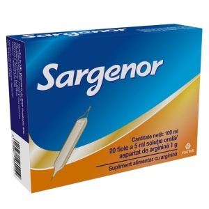 SARGENOR 1G/5ML * 20 FIOLE SOLUTIE ORALA (SUPLIMENT)