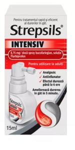 STREPSILS INTENSIV SPRAY CIRESE SI MENTA * 15 ML