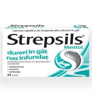 STREPSILS MENTOL * 24 COMPRIMATE