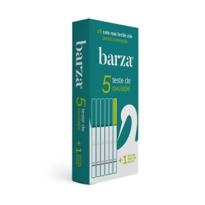 Test de ovulatie Barza, 5 bucati + 1 test de sarcina