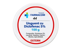 UNGUENT CU DICLOFENAC 5% * 100 G, FARMACOM