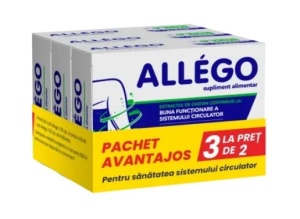ALLEGO * 30 COMPRIMATE FILMATE - PACHET PROMO 3 LA PRET DE 2