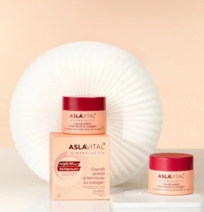 ASLAVITAL MINERALACTIV CREMA FATA ANTIRID SI FERMITATE CU COLAGEN SPF15 * 50 ML 1150, FARMEC