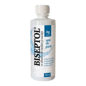 Biseptol apa de gura cu argint ionic, 480 ml