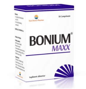 Bonium Maxx, 30 comprimate cu calciu, Sun Wave Pharma