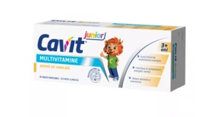 CAVIT JUNIOR MULTIVITAMINE AROMA VANILINA * 20 TABLETE