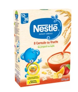 CEREALE NESTLE 8 CEREALE CU FRUCTE * 250 G