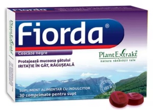 Fiorda cu aroma de coacaze negre, 30 comprimate