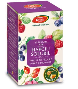 HAPCIU RACEALA SI GRIPA SOLUBIL FRUCTE DE PADURE * 10 PLIC FARES