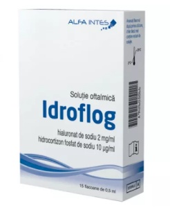 Idroflog solutie oftalmica, 15 flacoane x 0.5 ml, Alfa Intens