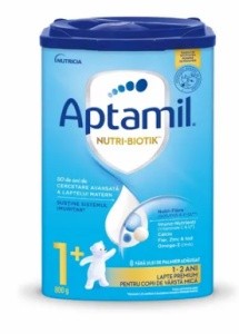 Lapte praf Aptamil Nutri Biotik 1+, 1-2 ani, 800 g