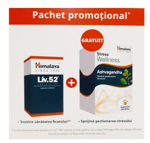LIV 52 * 100 COMPRIMATE + ASHVAGANDHA * 60 COMPRIMATE FILMATE GRATIS