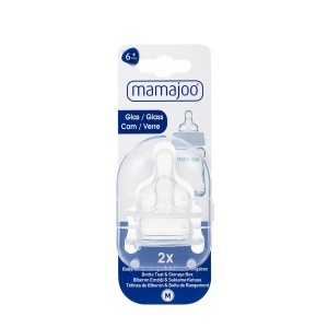 MAMAJOO TETINA ANTICOLICI FLUX MEDIU*2 BUC + CUTIE, 6+ MMJ1059