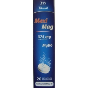 MAXIMAG, 20 COMPRIMATE EFERVESCENTE, ZDROVIT