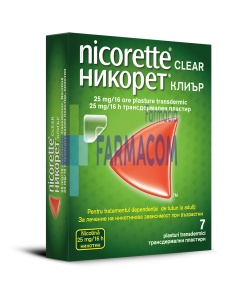 Nicorette Plasturi, 25 mg/16 ore, 7 bucati