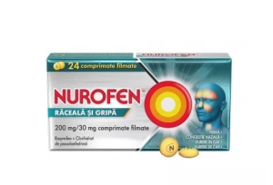 NUROFEN RACEALA GRIPA 200MG/30MG * 24 COMPRIMATE FILMATE RECKITT