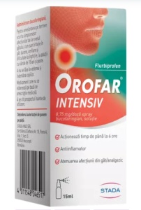 OROFAR INTENSIV SPRAY BUCOFARINGIAN 8,75 MG/DOZA * 15 ML