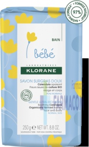 PACHET KLORANE BEBE SAPUN SOLID CU EXTRACT DE GALBENELE * 250 G, 1+1 3725