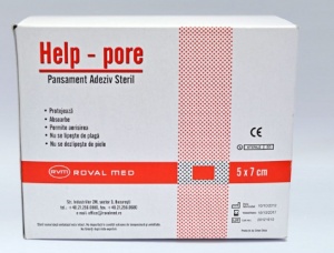 PLASTURE PANSAMENT ADEZIV HELP 5CM*7CM 1 BUC