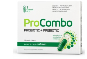ProCombo probiotic + prebiotic, 10 capsule
