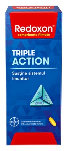 Redoxon Triple Action, 1000 mg, 10 comprimate efervescente