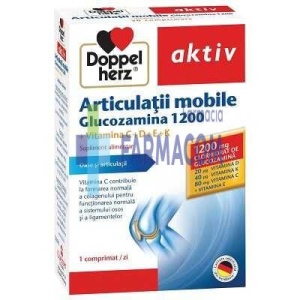 AKTIV ARTICULATII MOBILE GLUCOZAMINA 1200 * 30 COMPRIMATE FILMATE, DOPPELHERZ
