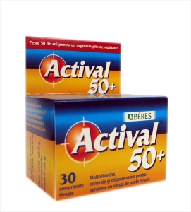 BERES ACTIVAL 50 +, 30 COMPRIMATE