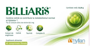 BILLIARIS * 40 COMPRIMATE FILMATE, HYLLAN