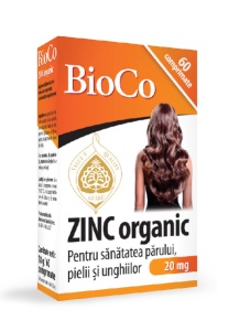 BIOCO ZINC ORGANIC 20 MG * 60 COMPRIMATE